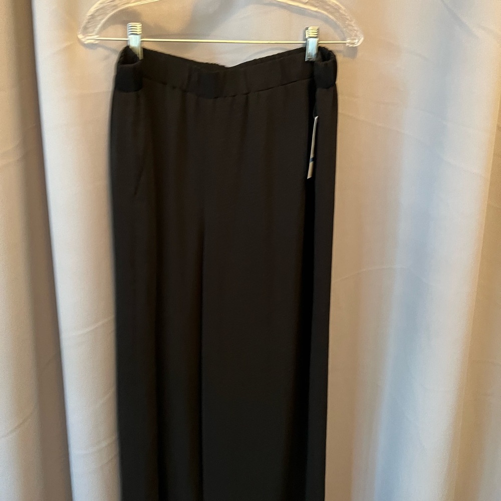 Karen Kane flowy wide leg black pants XL